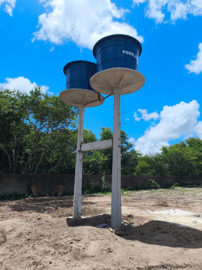 Base pré-moldada para caixa d'água